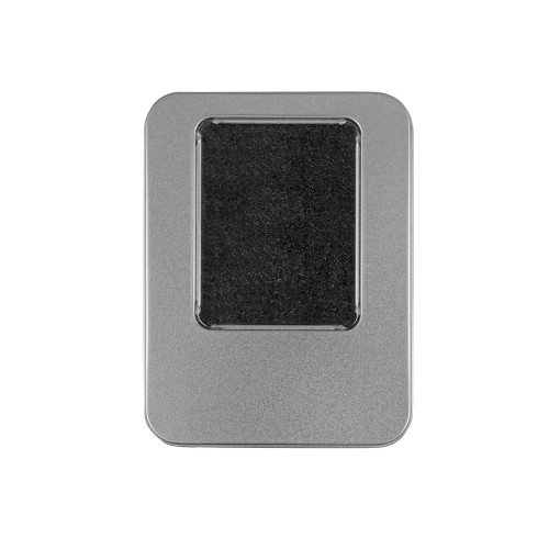 Подарочная коробка для флеш-карт «Сиам», серебристый