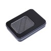 Металлическая коробочка G04 черного цвета с прозрачным окошком