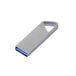 USB 2.0-флешка на 4 Гб с мини чипом, компактный дизайн, отверстие треугольной формы для цепочки