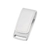 Флеш-карта USB 2.0 16 Gb с магнитным замком "Vigo", белый/серебристый