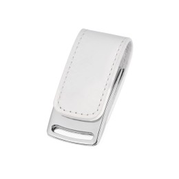 Флеш-карта USB 2.0 16 Gb с магнитным замком "Vigo", белый/серебристый
