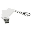 Флешка USB 2.0 Варуна на 8 ГБ, крапчатый белый