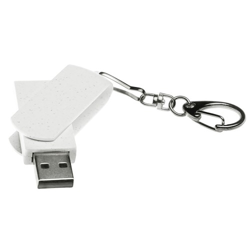 Флешка USB 2.0 Варуна на 8 ГБ, крапчатый белый