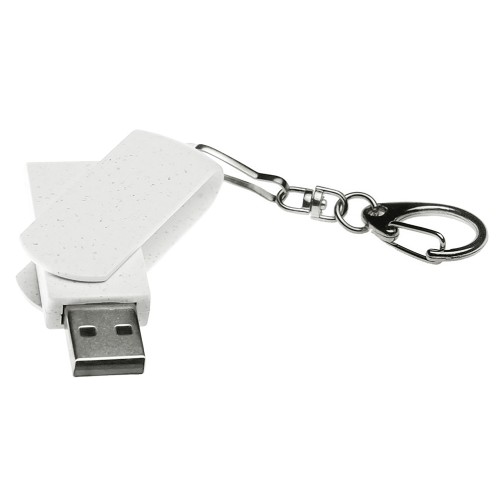 Флешка USB 2.0 Варуна на 64 ГБ, крапчатый белый