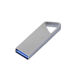 USB 3.0-флешка на 128 Гб с мини чипом, компактный дизайн, отверстие треугольной формы для цепочки