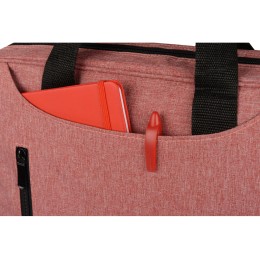 Сумка для ноутбука Wing с вертикальным наружным карманом, красный