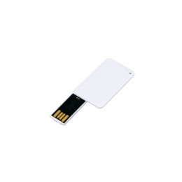 USB-флешка на 16 Гб в виде пластиковой карточки, белый