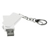 Флешка USB 2.0 Варуна на 128 ГБ, крапчатый белый