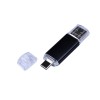 USB-флешка на 32 Гб c двумя дополнительными разъемами MicroUSB и TypeC, черный