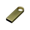 USB 2.0-флешка на 4 Гб с мини чипом и круглым отверстием, золотистый