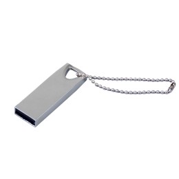 USB 2.0-флешка на 4 Гб с мини чипом, компактный дизайн, стильное отверстие для цепочки