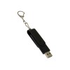 USB-флешка на 16 Гб 2 в 1 поворотный механизм, c дополнительным разъемом Type-C с одноцветным металлическим клипом, черный