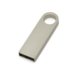 USB 2.0-флешка на 32 Гб с мини чипом и круглым отверстием, серебристый