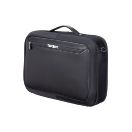 Сумка для ноутбука TORBER ВОЯЖ 15.6'', чёрный, нейлон/микрофибра, 44 х 10 х 32 см, 12л
