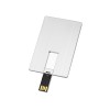 Флеш-карта USB 2.0 16 Gb в виде металлической карты "Card Metal", серебристый