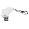 Флешка USB 2.0 Варуна на 512 Мбайт, крапчатый белый