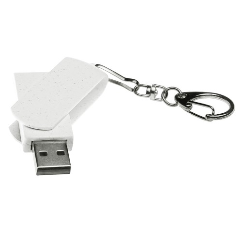 Флешка USB 2.0 Варуна на 512 Мбайт, крапчатый белый