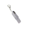 USB-флешка на 16 Гб 2 в 1 поворотный механизм, c дополнительным разъемом Type-C с одноцветным металлическим клипом, белый