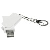 Флешка USB 2.0 Варуна на 16 ГБ, крапчатый белый