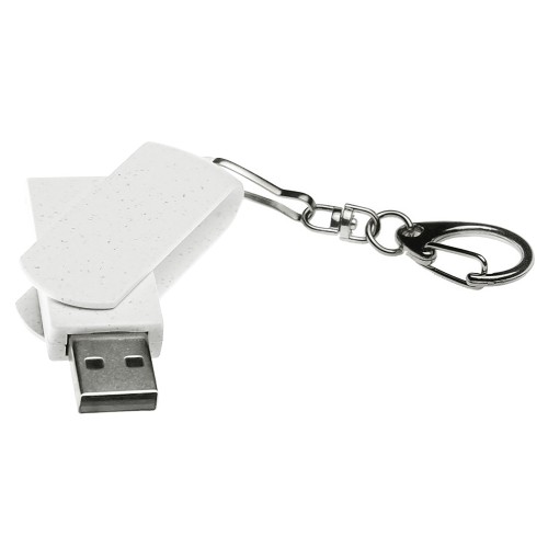 Флешка USB 2.0 Варуна на 16 ГБ, крапчатый белый