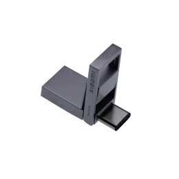 USB 3.0-флешка на 64 Гб с разъемами USB-A и Type-C, серебристый