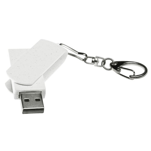 Флешка USB 3.0 Варуна на 128 ГБ, крапчатый белый
