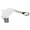 Флешка USB 2.0 Варуна на 4 ГБ, крапчатый белый