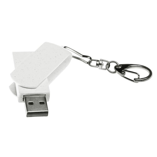 Флешка USB 2.0 Варуна на 256 ГБ, крапчатый белый