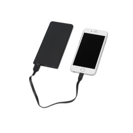Портативное зарядное устройство с синей подсветкой логотипа «Faros», soft-touch, 4000 mAh (P)