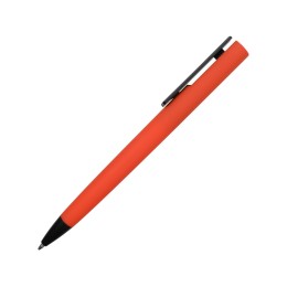 Ручка пластиковая soft-touch шариковая «Taper», красный/черный