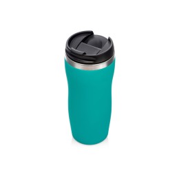 Термокружка "Mony Steel" 350 мл, soft touch, бирюзовый 320C