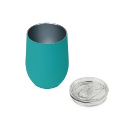 Термокружка Sense Gum, soft-touch, непротекаемая крышка, 370мл, бирюзовый 320C