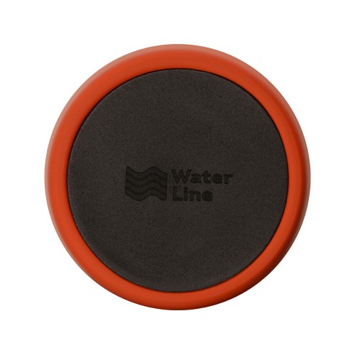 Вакуумная термокружка с кнопкой Streamline, Waterline, soft-touch, тубус, красный