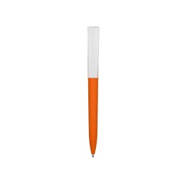 Ручка пластиковая soft-touch шариковая «Zorro», оранжевый/белый
