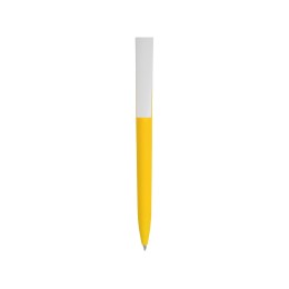 Ручка пластиковая soft-touch шариковая «Zorro», желтый/белый