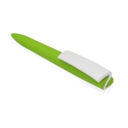 Ручка пластиковая soft-touch шариковая «Zorro», зеленое яблоко/белый