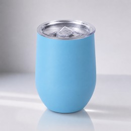 Термокружка Sense Gum, soft-touch, непротекаемая крышка, 370мл, голубой