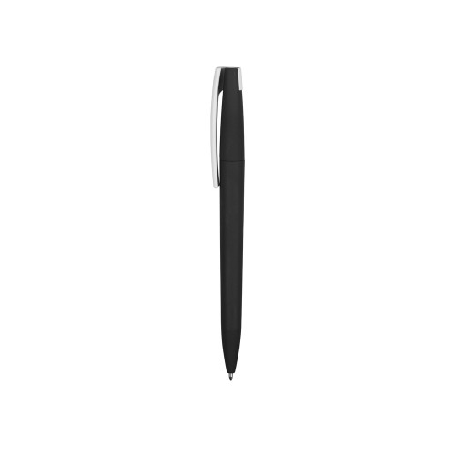 Ручка пластиковая soft-touch шариковая «Zorro», черный/белый