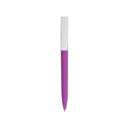 Ручка пластиковая soft-touch шариковая «Zorro», фиолетовый/белый