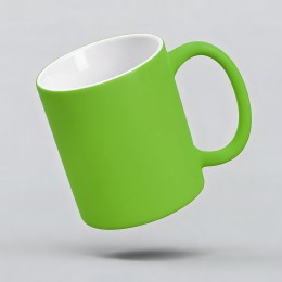 Кружка с покрытием soft-touch «Barrel of a Gum», зеленое яблоко