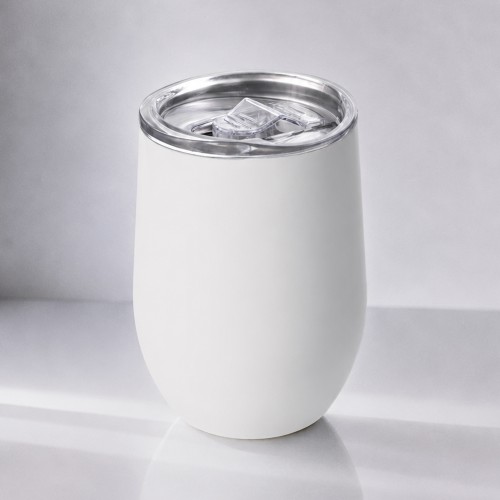 Термокружка Sense Gum, soft-touch, непротекаемая крышка, 370мл, белый