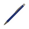 Ручка металлическая soft touch шариковая «Tender», синий/серый