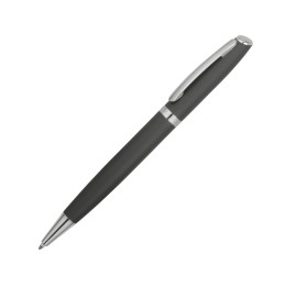Ручка металлическая шариковая «Flow» soft-touch, серый/серебристый
