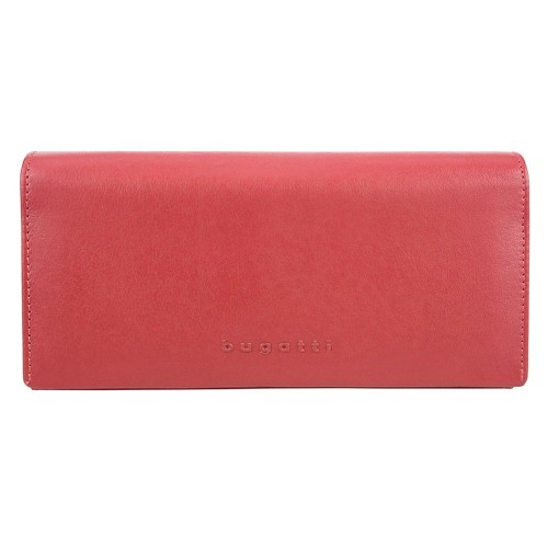 Кошелёк BUGATTI Vertice, красный, натуральная воловья кожа, 19,2х3х9,3 см