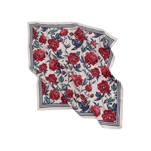 Платок «Русские сезоны» молочный. Varvara