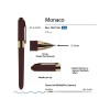 Ручка пластиковая шариковая «Monaco», 0,5мм, синие чернила, коричневый