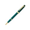 Перьевая ручка Cross Bailey Light Polished Green Resin and Gold Tone, перо F