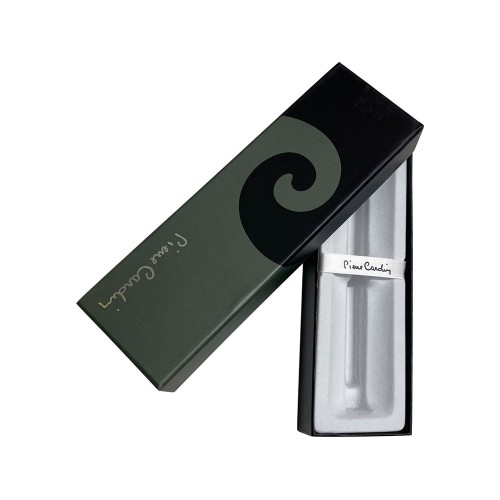 Ручка перьевая Pierre Cardin I-SHARE. Цвет - серый прозрачный.Упаковка Е-2.
