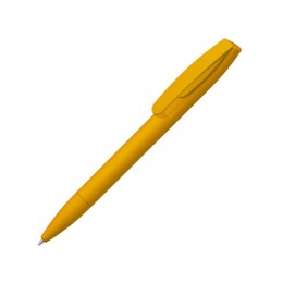 Шариковая ручка "Coral Gum " с прорезиненным soft-touch корпусом и клипом., охра