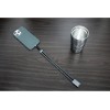 Ремешок-держатель для телефона с зарядным кабелем USB-C - USB-C «Lany Wristband Charge Eco», серый